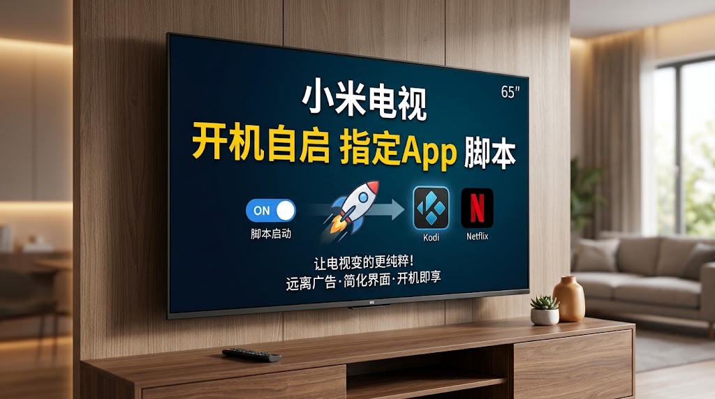 软件工具—小米电视开启自动启动指定App 脚本,让电视变的更纯粹